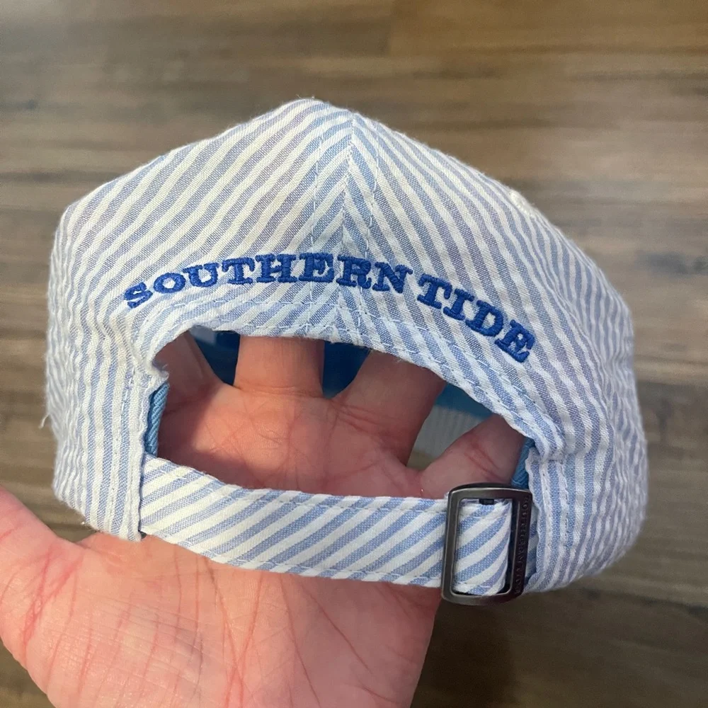 Southern Tide Light Blue Striped Cap - Picture 3 of 4